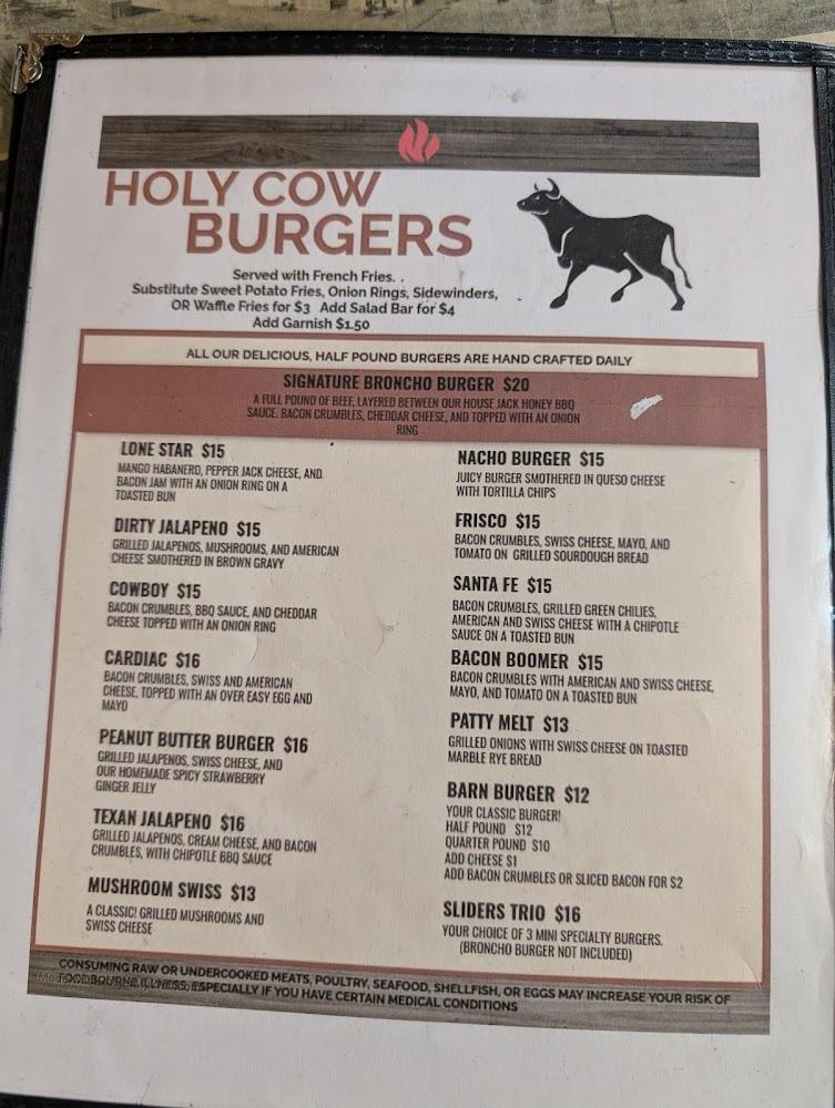 Broncho Grill House & Bar Menu image 3